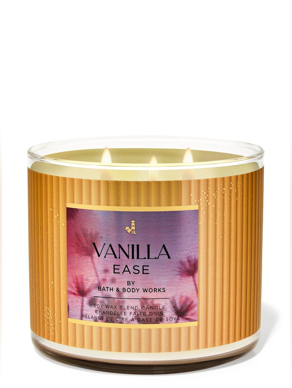 New Bath & Body Works Vanilla Ease 3 Wick Candle Limited Edition
